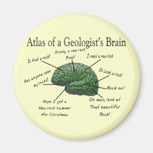 Atlas das Gehirn-lustigen der Geschenke eines Magnet