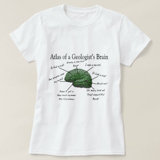 Atlas das Gehirn-lustigen der Geschenke eines T-Shirt (Design vorne)