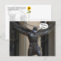 Atlas, Denken Sie an Sie - NYC H Postkarte