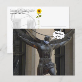 Atlas, Denken Sie an Sie - NYC H Postkarte