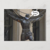 Atlas, Denken Sie an Sie - NYC H Postkarte (Vorderseite)