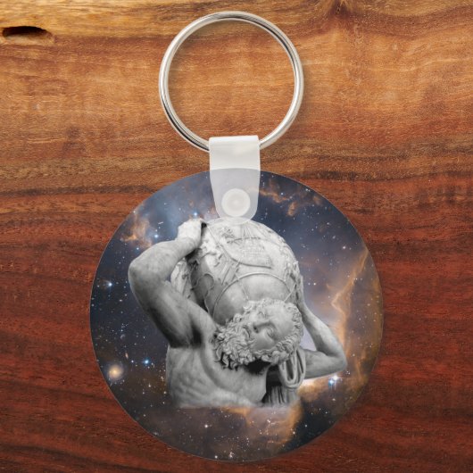 Atlas, der den Himmel hochhält Schlüsselanhänger (Vorderseite)