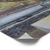 Atlas, der die Welt in den Pyramiden von Guïmar be Poster (Ecke)