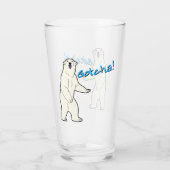 Atlas der freundliche Eisbär Glas (Rückseite)
