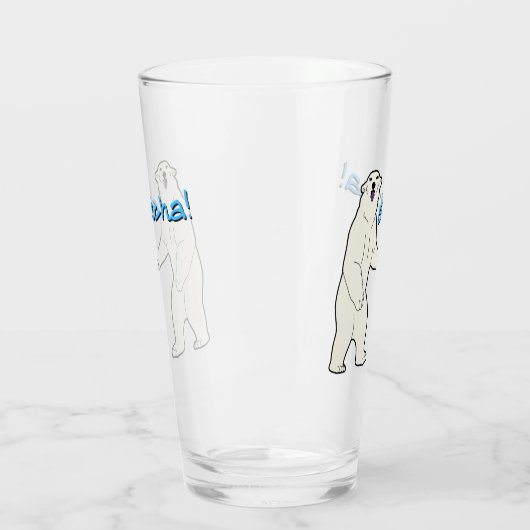 Atlas der freundliche Eisbär Glas (Links)