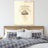 Atlas der Vereinigten Staaten Leinwanddruck (Insitu (Schlafzimmer))