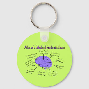 Atlas des Gehirns #2 eines Medizinstudenten Schlüsselanhänger