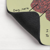 Atlas des Gehirns einer Apotheken-Technologie Mousepad (Ecke)