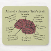 Atlas des Gehirns einer Apotheken-Technologie Mousepad (Vorne)