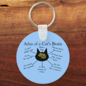 Atlas des Gehirns einer Katze Schlüsselanhänger (Vorderseite)