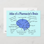 Atlas des Gehirns eines Apothekers Unglaublich wit Postkarte (Vorne/Hinten)