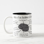 Atlas des Gehirns eines Architekten Zweifarbige Tasse (Links)