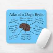 Atlas des Gehirns eines Hundes Mousepad (Mit Mouse)