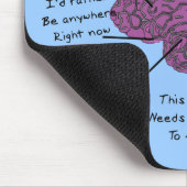 Atlas des Gehirns eines Zahnarztes Mousepad (Ecke)