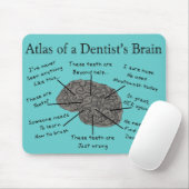 Atlas des Gehirns eines Zahnarztes Mousepad (Mit Mouse)