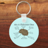 Atlas des Hirns eines Phlebotomisten Schlüsselanhänger (Vorderseite)