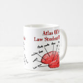Atlas des Jurastudent-Gehirns Kaffeetasse (VorderseiteRechts)