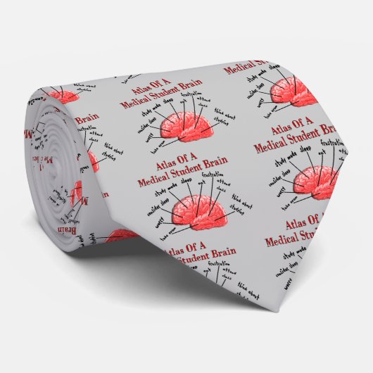 Atlas des Medizinstudent-Gehirns Krawatte (Gerollt)