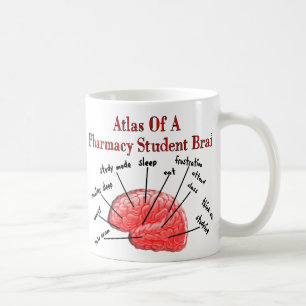 Atlas eines Apotheken-Studenten-Gehirns Kaffeetasse