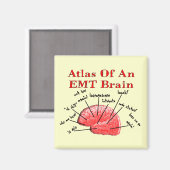 Atlas eines EMT-Gehirns Magnet (Vorderseite/Rückseite)