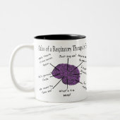 Atlas eines Gehirns des Atmungstherapeuten Zweifarbige Tasse (Links)