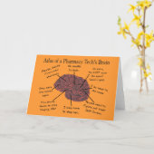 Atlas eines Pharmacy-Tech-Gehirns Karte (Gelbe Blume)