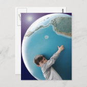 Atlas, es ist Zeit für Ihr Bad Postkarte (Vorne/Hinten)