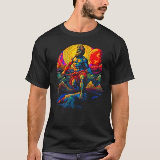 Atlas Greek Titan God T-Shirt (Vorderseite)