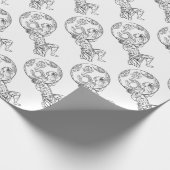 Atlas-griechische Mythologie-Illustration Geschenkpapier (Ecke)