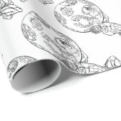 Atlas-griechische Mythologie-Illustration Geschenkpapier (Rolleneckpunkt)