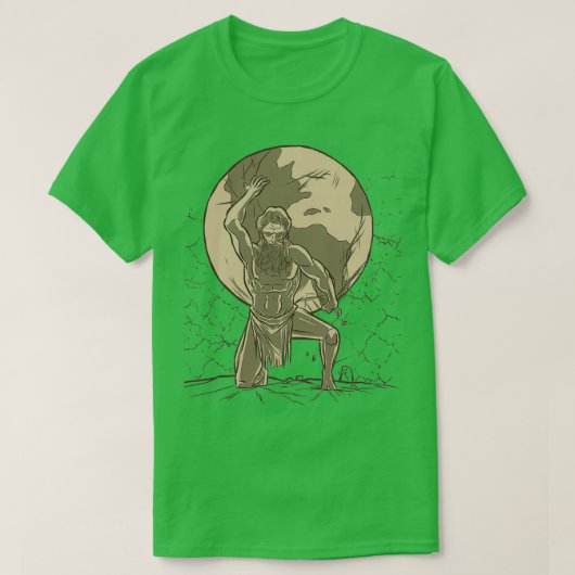 Atlas Griechischer Gott T-Shirt (Design vorne)
