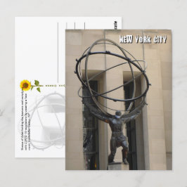 Atlas Holding the Heavens - NYC V Postkarte