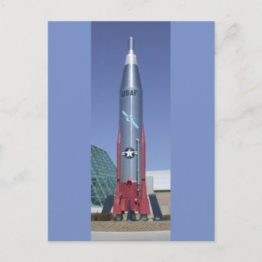 Atlas icbm im strategischen Luftraummuseum Nebrask Postkarte (Vorderseite)