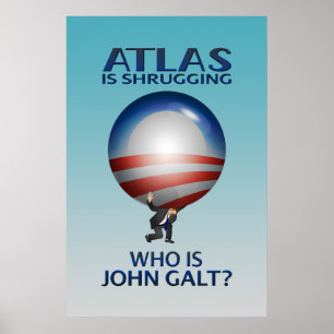 Atlas ist ein schrockiges Poster