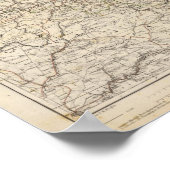 Atlas-Karte für die Niederlande und Belgien Poster (Ecke)