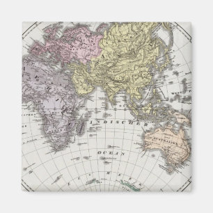 Atlas-Karte für die östliche Hemisphäre Magnet