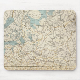 Atlas-Karte für Russland und Polen Mousepad