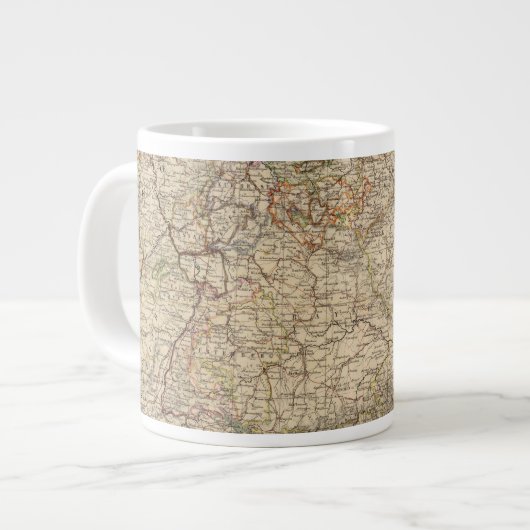 Atlas-Karte Jumbo-Tasse (Vorderseite Links)