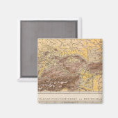 Atlas-Karte Mitteleuropas Magnet (Vorderseite/Rückseite)