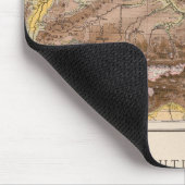 Atlas-Karte Mitteleuropas Mousepad (Ecke)