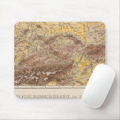 Atlas-Karte Mitteleuropas Mousepad (Mit Mouse)