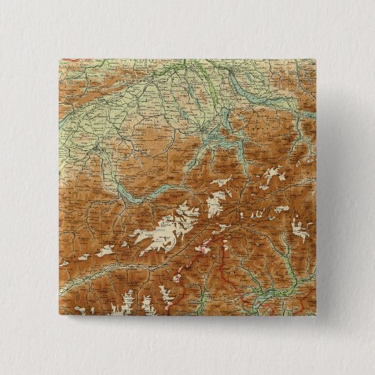 Atlas Karte Schweiz Button (Vorderseite)