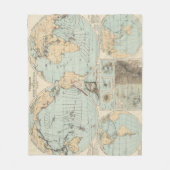Atlas-Karte Thatigkeit DES Erdinnern Fleecedecke (Vorderseite)
