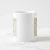 Atlas Karte von Afrika Jumbo-Tasse (Vorderseite)