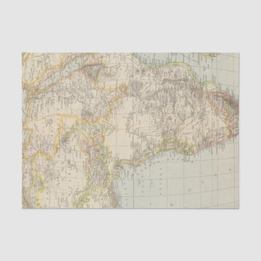 Atlas-Karte von Afrika Seidenpapier (Vorderseite)