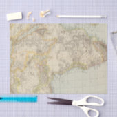 Atlas-Karte von Afrika Seidenpapier (Handwerk)