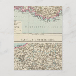 Atlas Karte von Frankreich