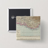 Atlas Karte von Frankreich Button (Vorne & Hinten)