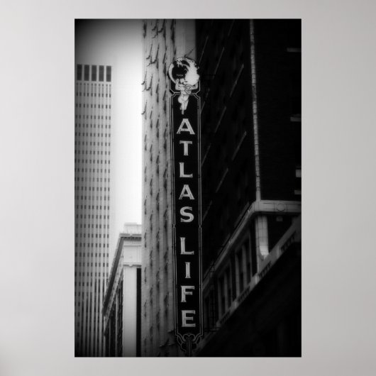 Atlas Life, Tulsa, Oklahoma. Derrick W. Black Poster (Vorne)