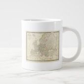 Atlas Map of Europe Jumbo-Tasse (Rechts)